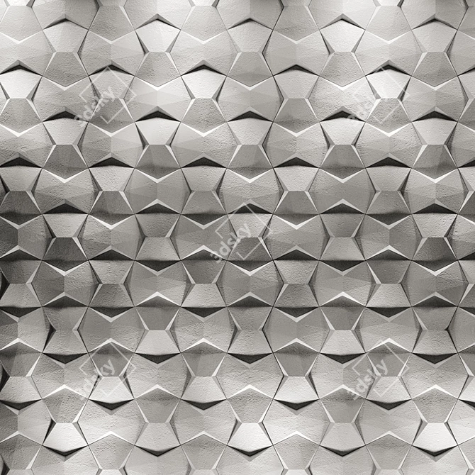 Okiun BLINK 3D Panel Art 3D model image 2