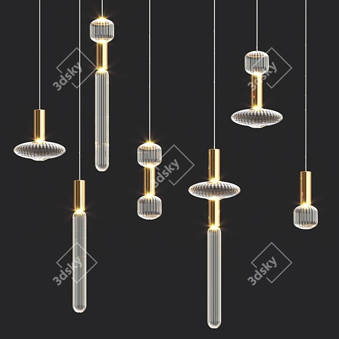 Code Multi-Light Pendant 3D model image 2