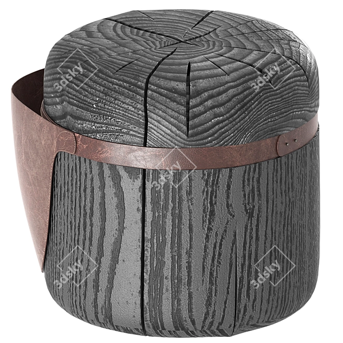 Barbora 2013 Wood Stool 3D model image 3
