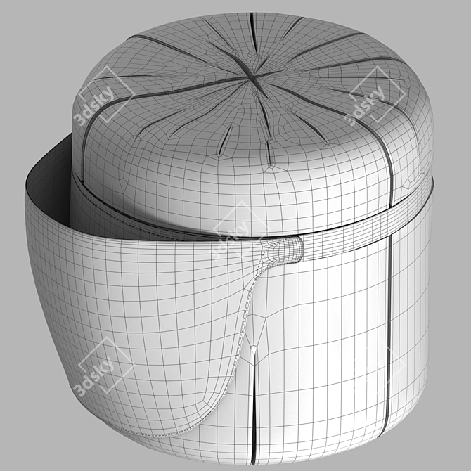 Barbora 2013 Wood Stool 3D model image 5