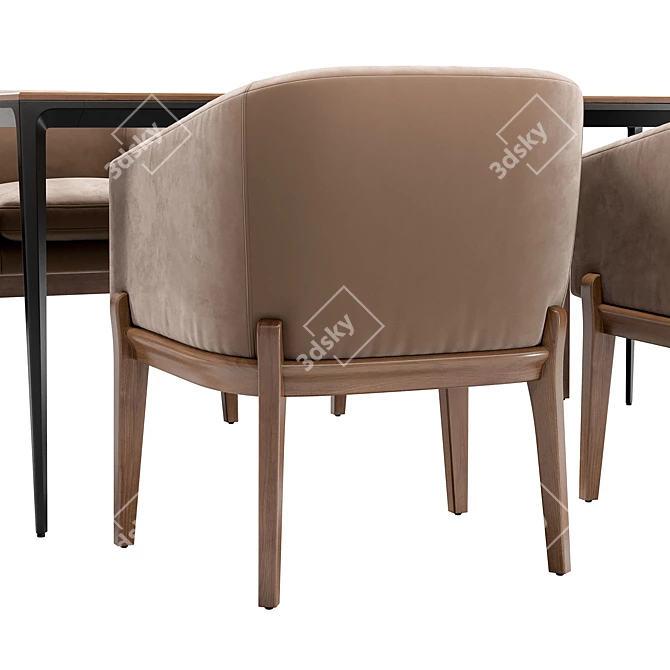 Copeland Dining Chair & MR32 Table 3D model image 5