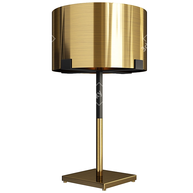 Brushed Brass Table Lamp Liang 3D model image 1