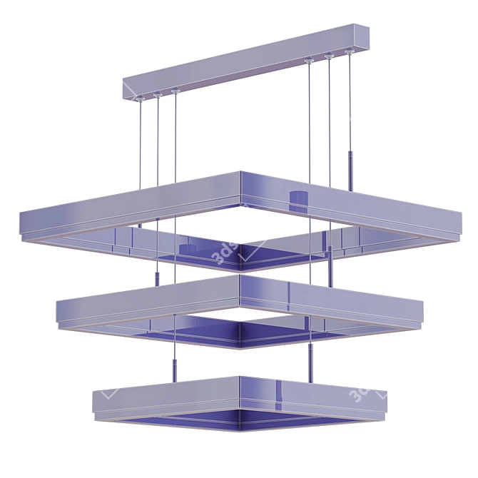 Adjustable LED Pendant Light 3D model image 2