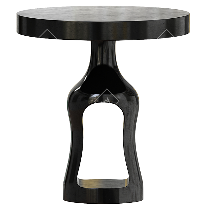 Modern Oak Yann Side Table 3D model image 1