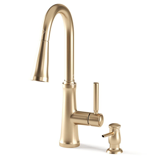 Moen Stableton Spot-Resist Stainless Faucet 3D model image 2