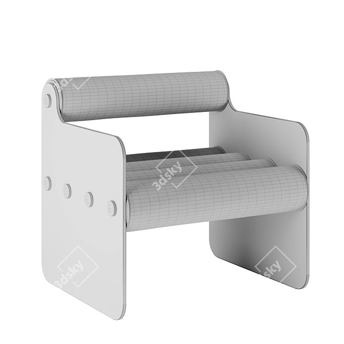 Modern Glass Armchair by Mojow 3D model image 5