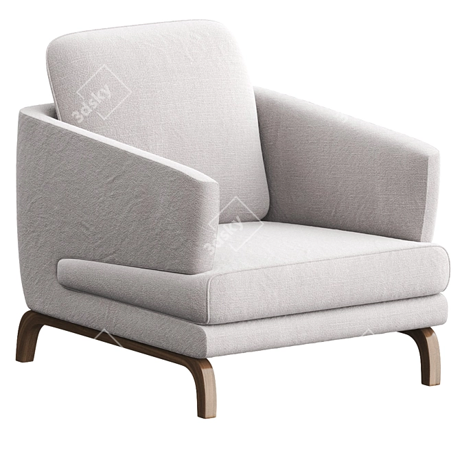 Modern ESPRIT Armchair Max Divani 3D model image 1