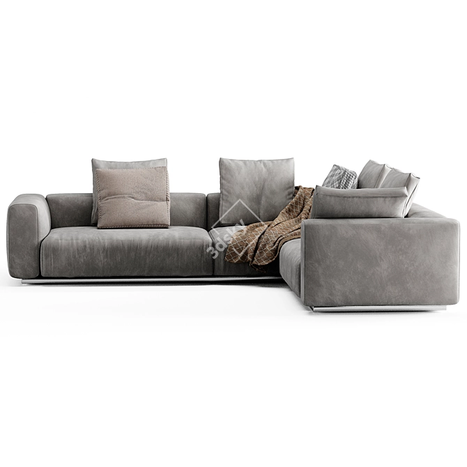 Modern Flexform Lario Sofa Design 3D model image 4