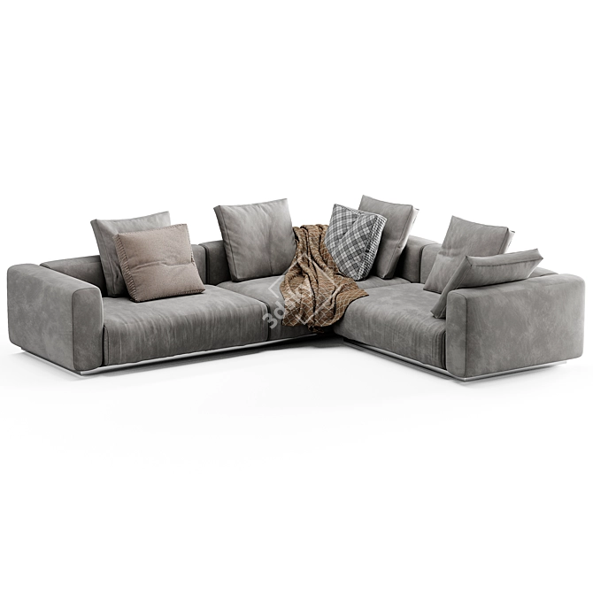 Modern Flexform Lario Sofa Design 3D model image 5