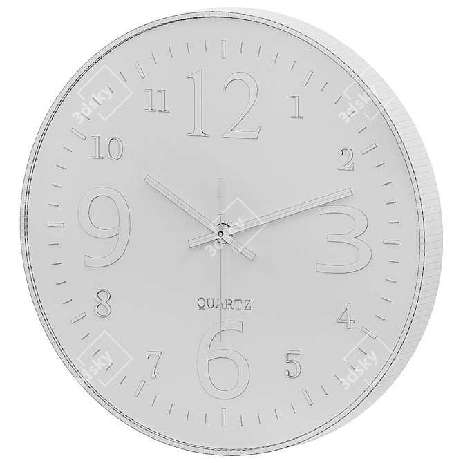 Elegant Wall Clock L924J-2 3D model image 2