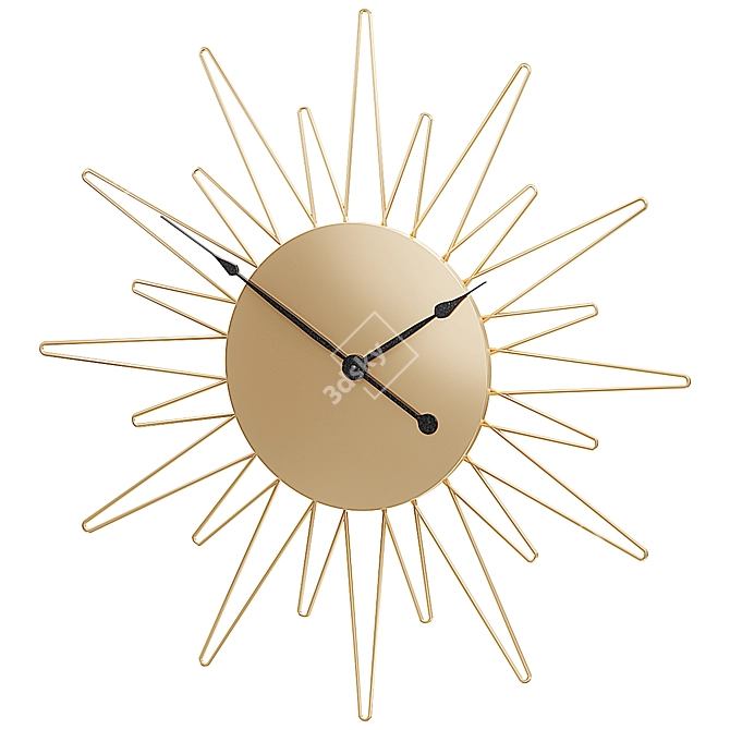 Large HD Wall Clock 50cm 3D model image 1