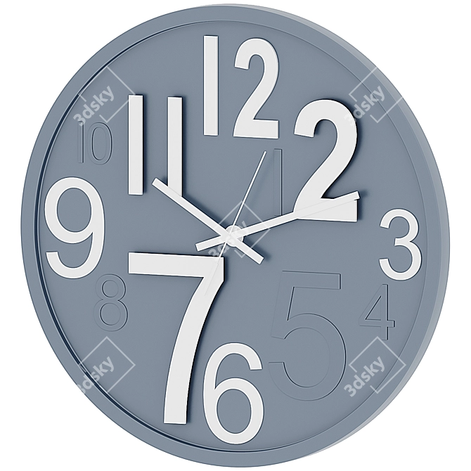 Decorative Wall Clock 30.5 cm 3D model image 1