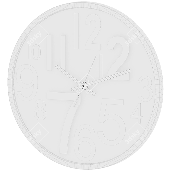 Decorative Wall Clock 30.5 cm 3D model image 2