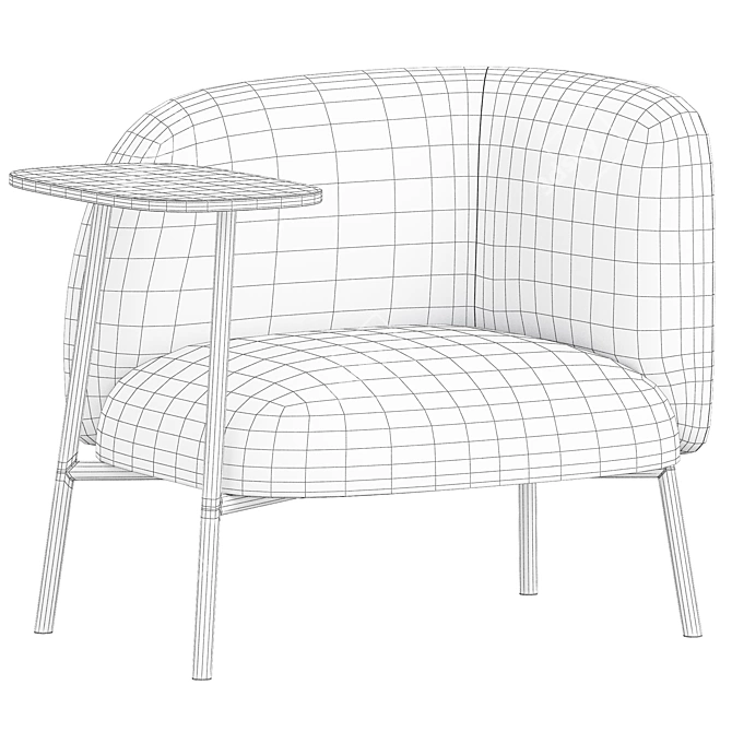 Elegant Bross Sit Armchair 2015 3D model image 3