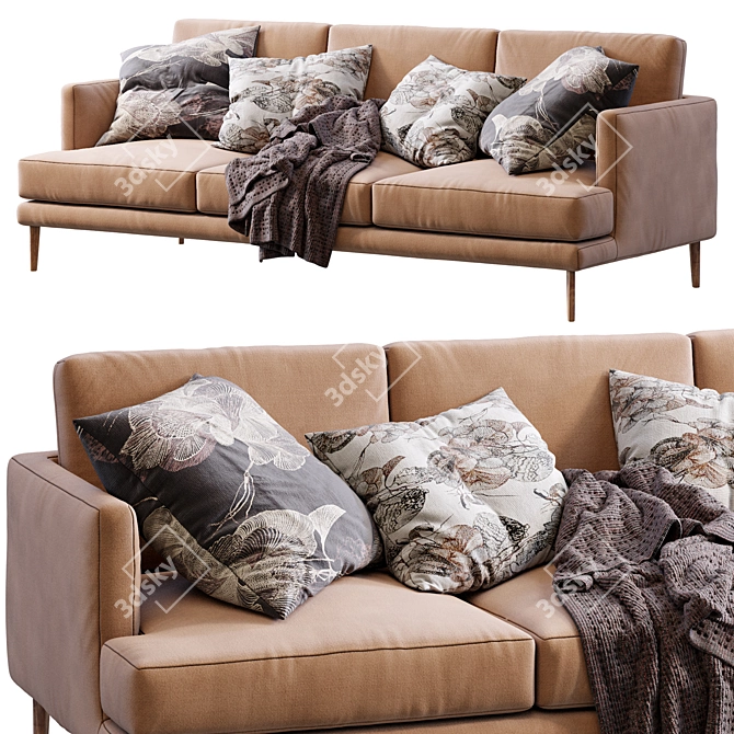 Bonaldo Paraiso Modern Sofa, 2013 3D model image 6