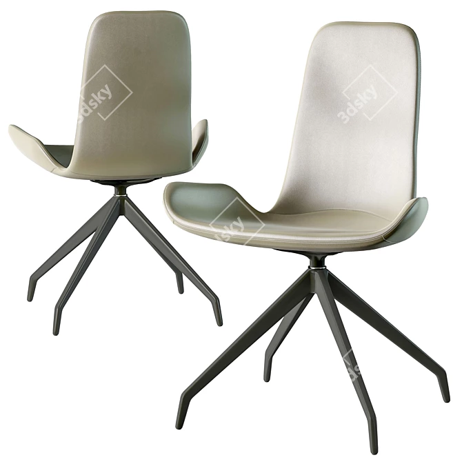 Ergonomic Flamingo Chair by Cattelan 3D model image 1