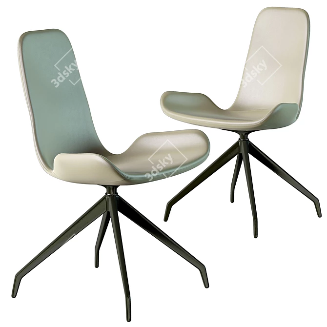 Ergonomic Flamingo Chair by Cattelan 3D model image 2