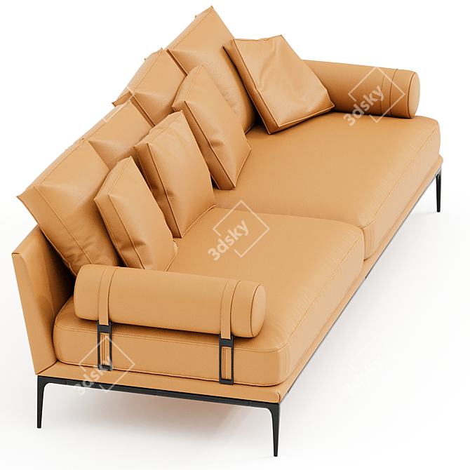 Stylish B&B Atoll Sofa 3D model image 2