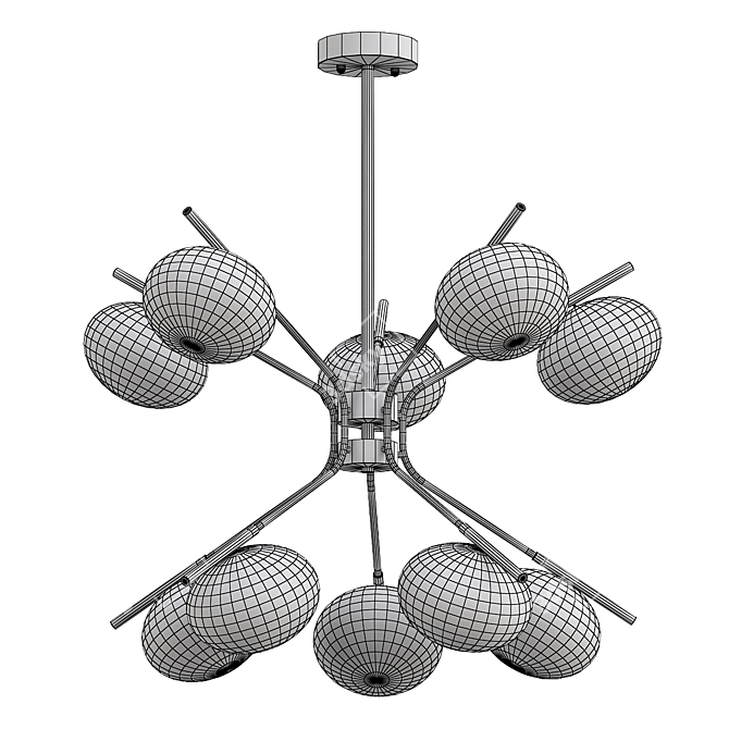 Sleek Levity Design Lamp 3D model image 2