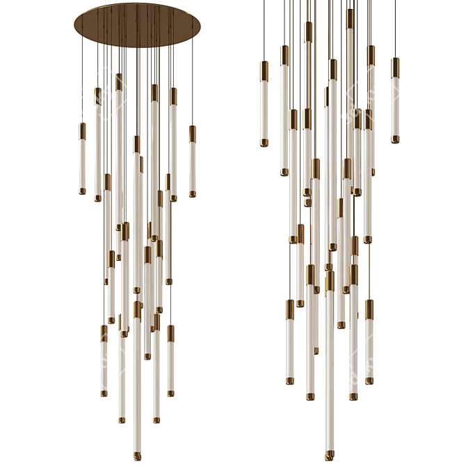 Flux Pendant Lamp 3D Model 3D model image 1