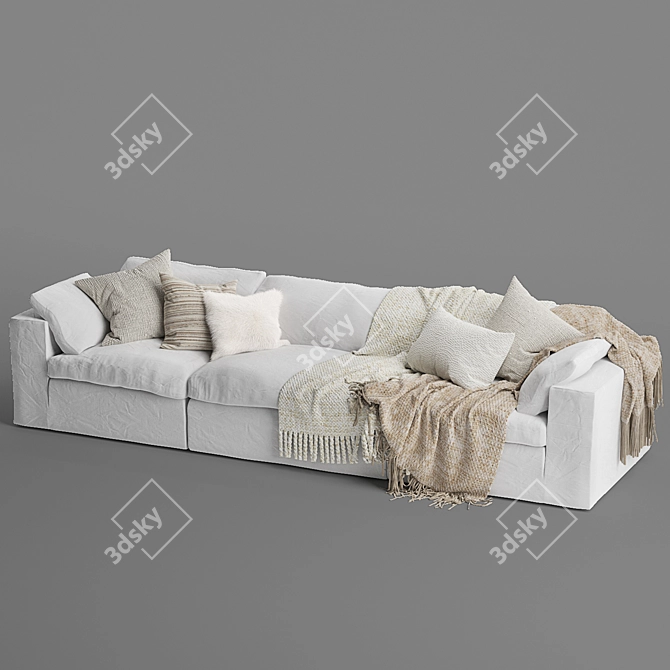 Modern Mateo Modular Sofa 3D model image 2