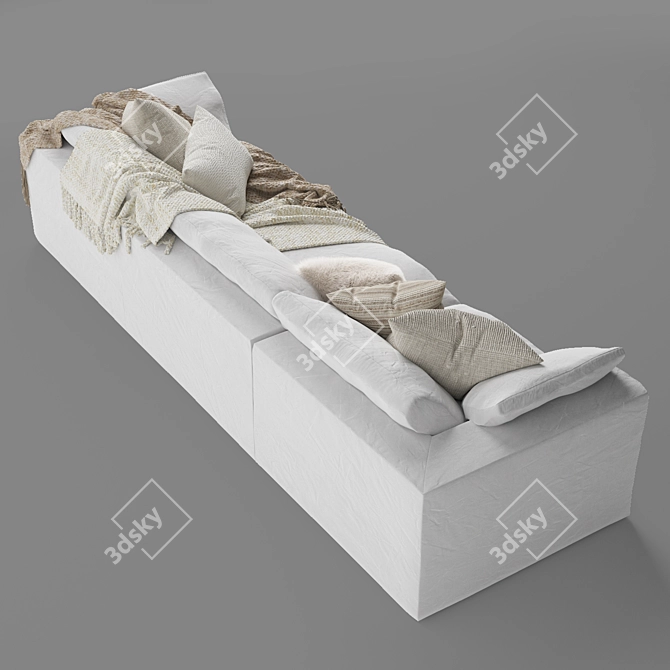 Modern Mateo Modular Sofa 3D model image 6