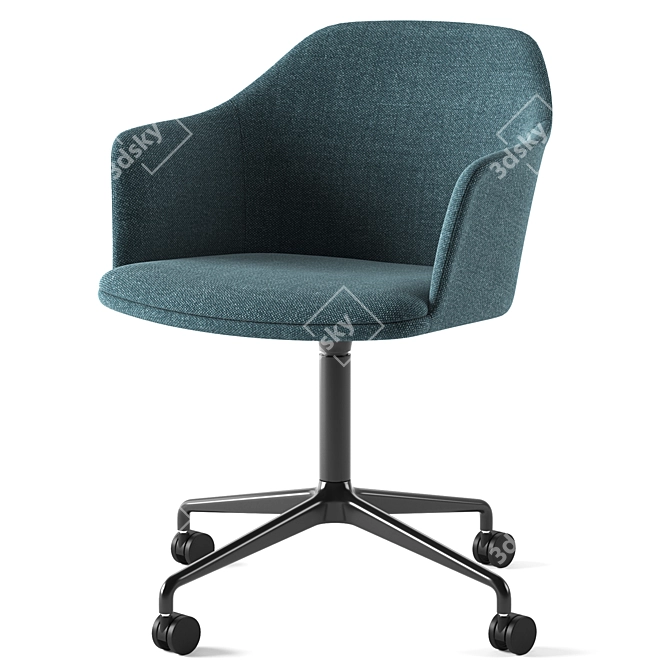 Modern Scandinavian Style Rely Chair 3D model image 4