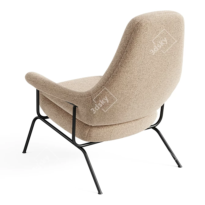 Hai Lounge Chair: Modern Elegance 3D model image 3