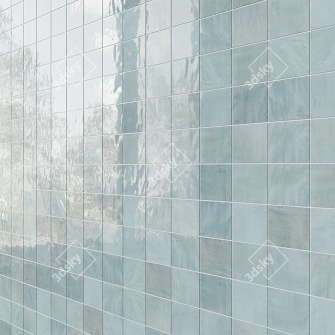 Kingston Mosaic Tile: Geometric Pattern 3D model image 1
