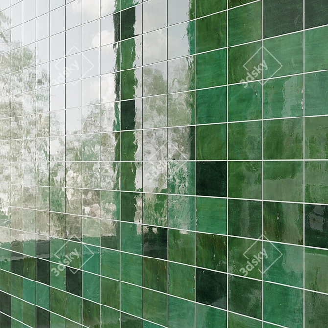 Kingston Mosaic Tile: Geometric Pattern 3D model image 6