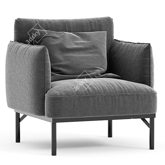 Stylish Penn Chair for Home 3D model image 1