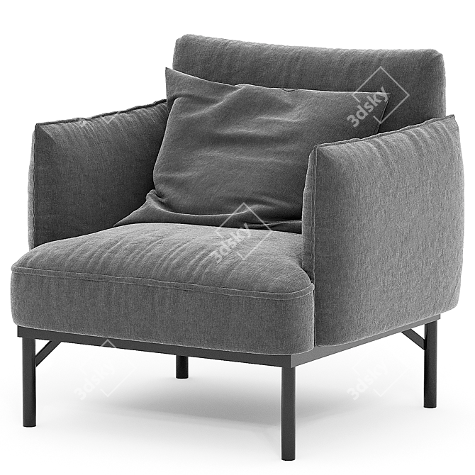 Stylish Penn Chair for Home 3D model image 2
