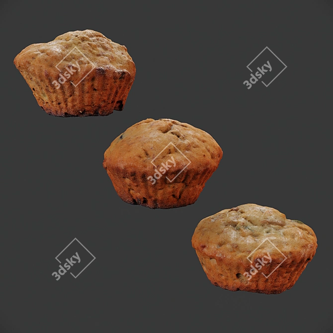 Delicious Cupcake 3D Model 3D model image 2