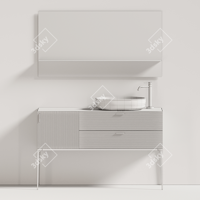Grate Prime Bathroom Furniture Set 3D model image 18