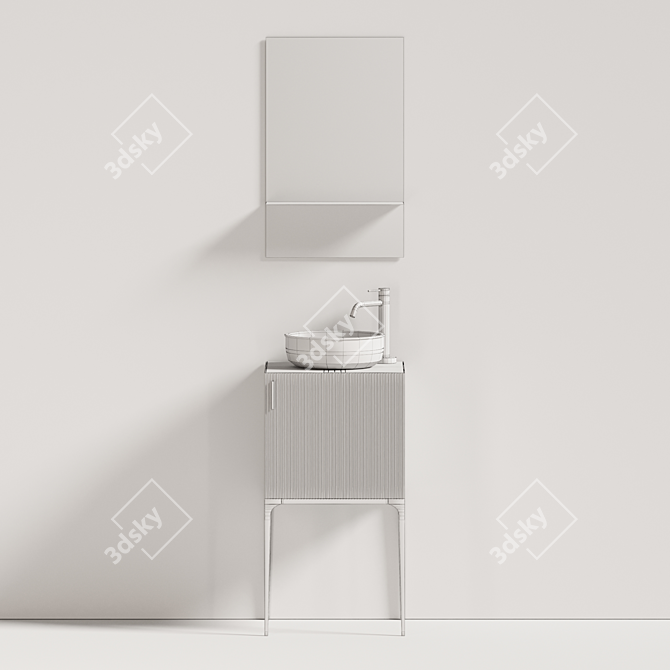 Grate Prime Bathroom Furniture Set 3D model image 7