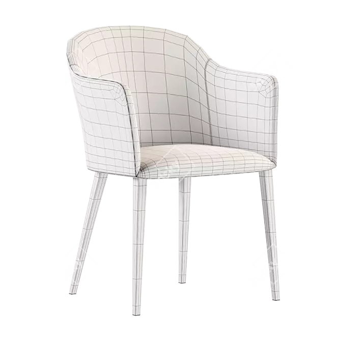Elegant Grace Chair by Porada 3D model image 4