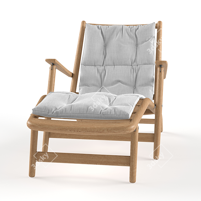 Roda Levante LongChair 3D Model 3D model image 3