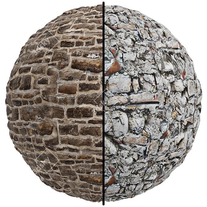 Stone Covering Texture Set | 3D Assets 3D model image 1