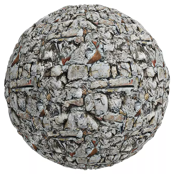 Stone Covering Texture Set | 3D Assets 3D model image 2