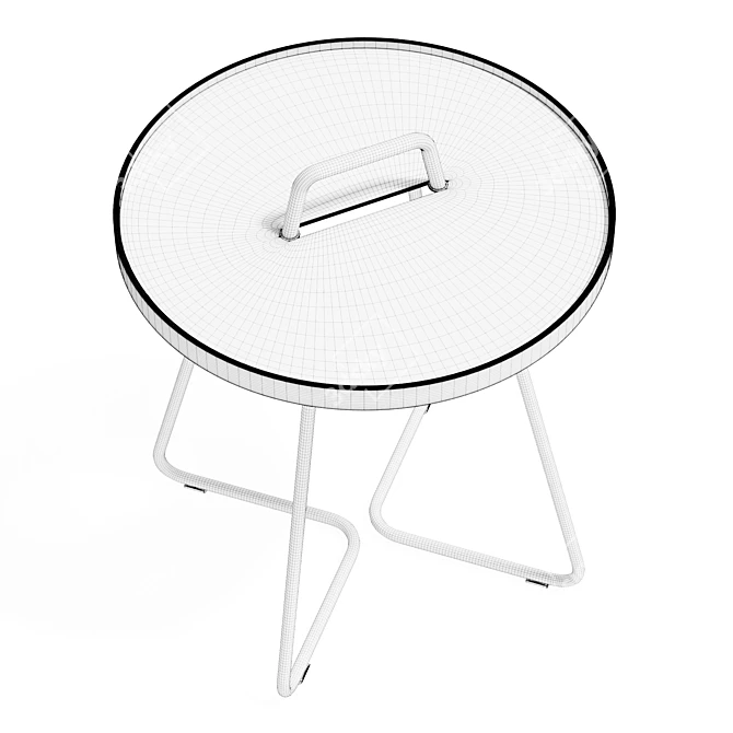Mobile Side Table by Cane-Line 3D model image 6