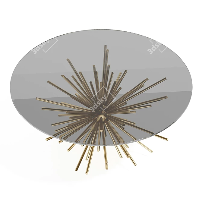 Cosmic Orb Steel Coffee Table 3D model image 4