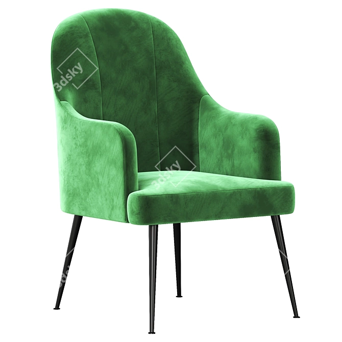 Modern Accent Chair 2015 Model 3D model image 2