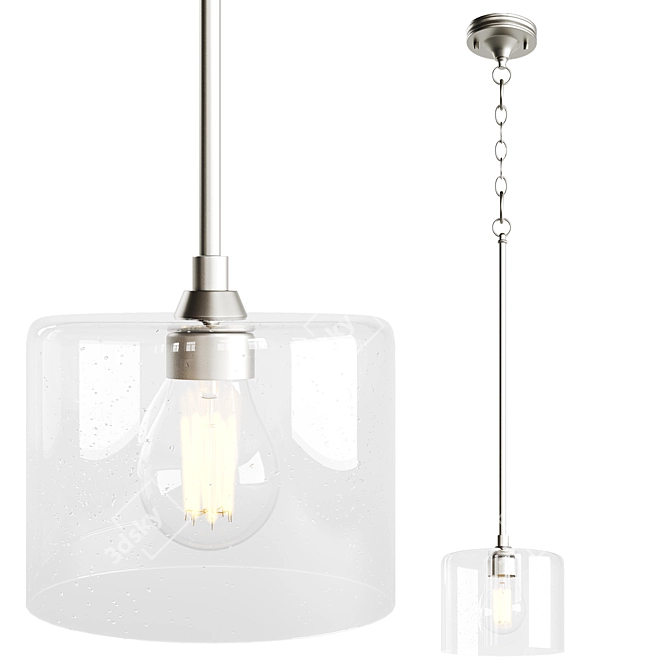 Modern Quorum Dakota Light Fixture 3D model image 1
