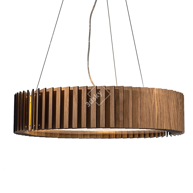 WOODLED Rotor Chandelier M 3D model image 1