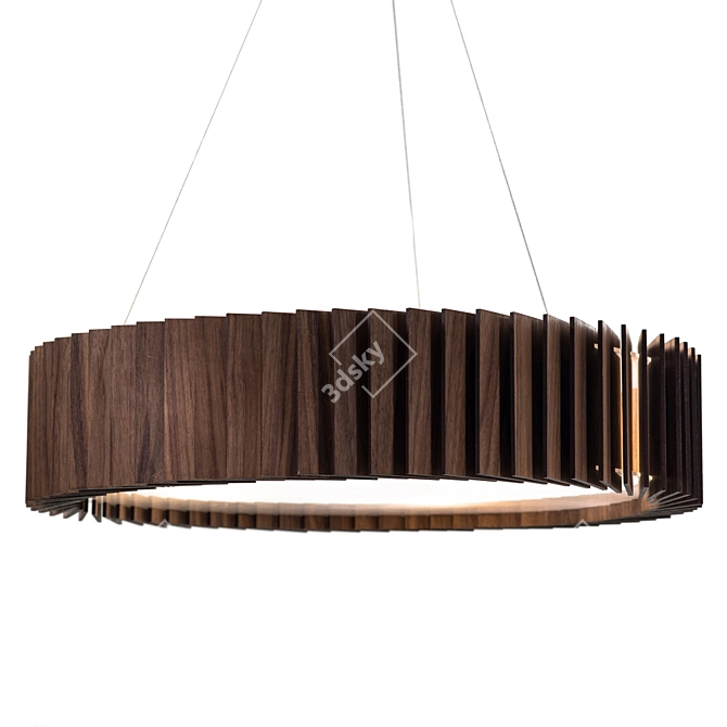 WOODLED Rotor Chandelier M 3D model image 2