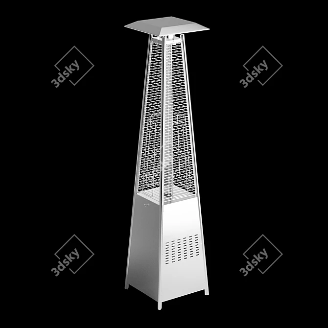 Propane Pyramid Patio Heater: 42,000 BTU 3D model image 1