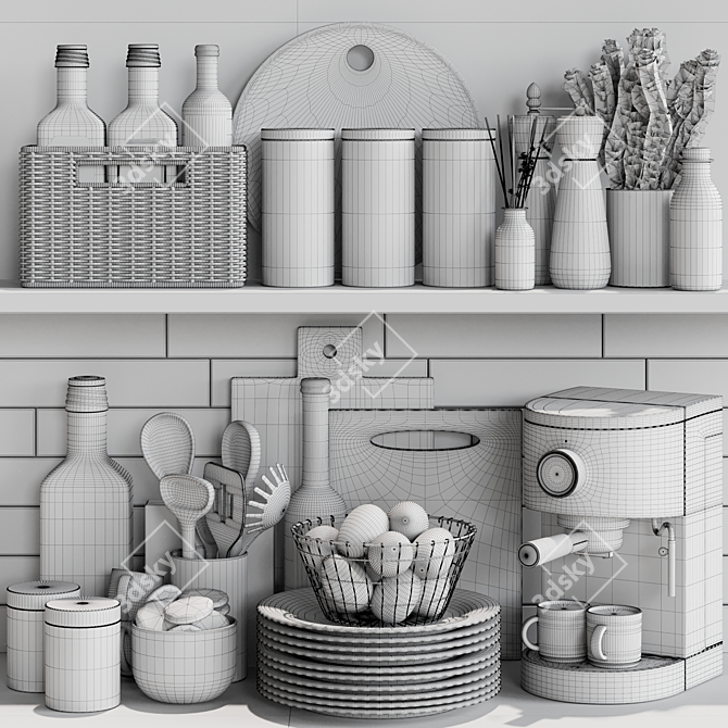 Kitchen Accessories 18 3D Models 3D model image 4