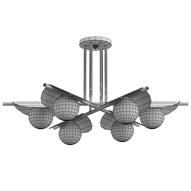 Favourite Kernel 2366-6P Chandelier 3D model image 2