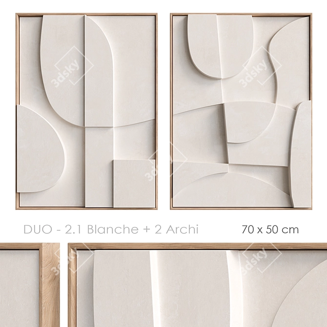  Duet Blanche Archi 3D Relief 3D model image 1