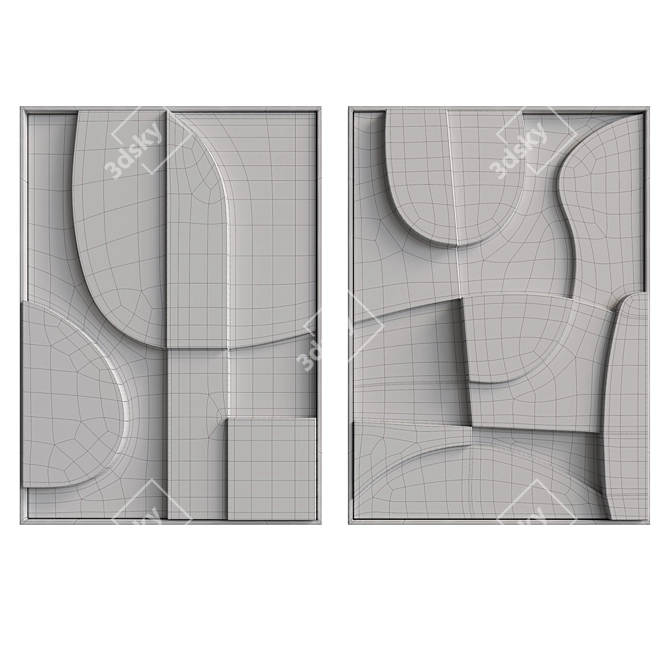  Duet Blanche Archi 3D Relief 3D model image 4